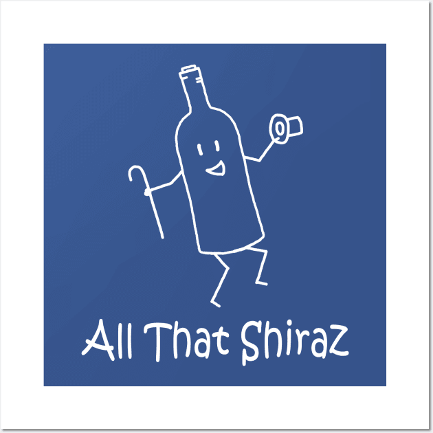 All That Shiraz White Pocket Wall Art by PelicanAndWolf